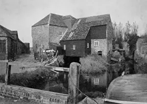 Rustic Wooden Fence Prints: Watermill