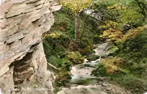 English Countryside Images Prints: The Waterslide, Doone Valley, Devon