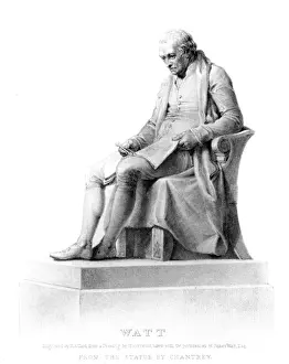 Industrial Revolution Figures Prints: Watt - Statue