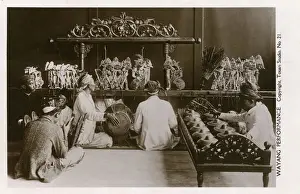 Prints of Wayang - Javanese puppet theatre (sometimes the puppet itself is referred to as wayang) Indonesia Prints: Java Wayang Print - Shadow Puppet Theatre circa 1920