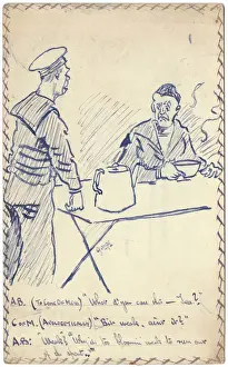 WWI Print: Weak Tea by George Ranstead, circa 1916