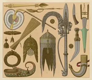 Indian Weapons and Artefacts Print