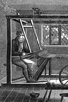 Weaver at Work, Print 1827