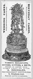 Wedding Cake Print 1885, A Fine Wedding Cake