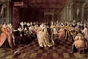 Wedding Dance of the Duke of Joyeuse Print, Louvre 1571
