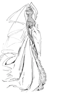 Wedding dress of Aphra Farquhar by Worth Wedding dress of Aphra Farquhar by Worth