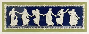 Prints of The dancing hours - a fine example of the style that has made Wedgwood famous : it is based on a design by Flaxman Related Prints: Wedgwood Dancing Hours Print