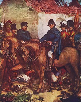 Wellington and Blucher meet after Battle of Waterloo Wellington and Blucher meet after Battle of Waterloo