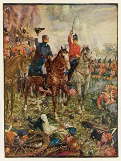 Battle Of Waterloo Prints: Wellington Reorganizes Defence - Waterloo Print, June 18, 1815