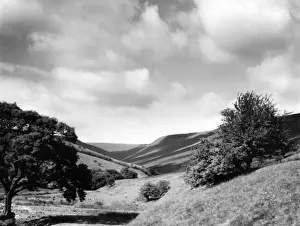 Print of a picturesque Welsh valley landscape