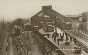 Prints of Railway Station Junction, Carstairs, Lanark, Lanarkshire, England Railway Prints: Railway Station Junction Print, Carstairs, Lanarkshire