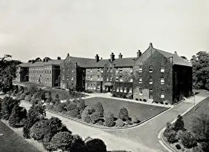 Prints of Nurses home at Alder Hey Hospital. The hospital was opened in 1915 by the West Derby Union, Liverpool. Originally used for chronic and bed-ridden case, it later became a childrens hospital Liverpool Prints: Alder Hey Nurses Home Print, 1925