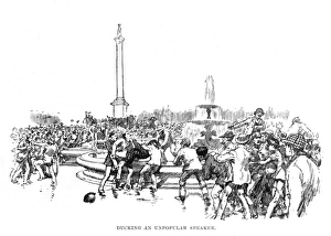 West End riots: ducking an unpopular speaker, 1886 West End riots: ducking an unpopular speaker, 1886