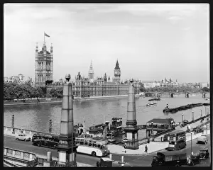 London Landmarks 1950s Prints: Westminster 1950S