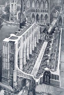 Westminster Abbey interior on wedding day Westminster Abbey interior on wedding day