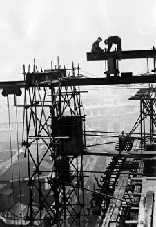 Westminster Builders Workmen Print, London 1930