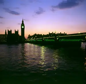 Big Ben London Landmark Prints: Westminster at Night