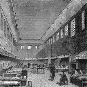 Westminster School Old Dormitory Print 1840