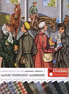 Classic Horseracing Attire Prints: Wetherall advertisement 1959
