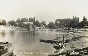 Weybridge Thames Riverbank Print