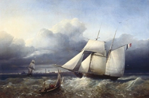 WEYTS, Petrus. The Charles V in a storm WEYTS, Petrus. The Charles V in a storm