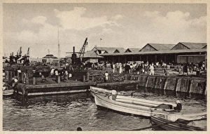 Wharfs, docks and sheds, Beira, Mozambique, East Africa Wharfs, docks and sheds, Beira, Mozambique, East Africa