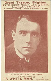 Vintage Theatre Postcard Prints: A White Man by Edwin Milton Royle