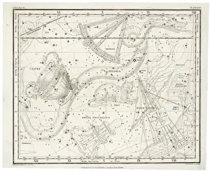 Antique Astronomy Prints: Whittaker Star Map 26