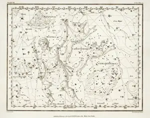 Star Chart Prints: Whittaker Star Map Print 7 Including Bootes