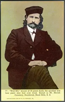American Frontiersman Prints: Wild Bill Hickok / Postcd