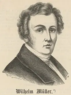 19th Century Literary Figure Prints: Wilhelm Muller - 1