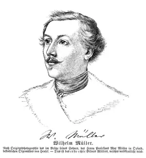 German Romantic Writer Prints: Wilhelm Muller - 2