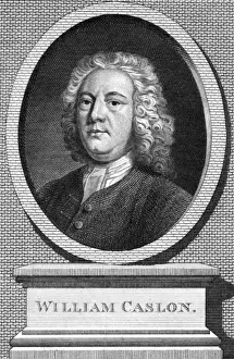 William Caslon Print, 18th-century printer and type-founder