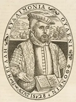 William Cuningham Print, Engraved Self-Portrait