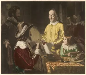 King Charles I Prints: William Harvey Explains