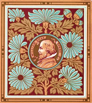 William Shakespeare on a greetings card William Shakespeare on a greetings card