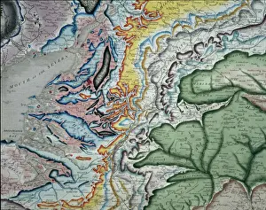 William Smith's 1815 Geological Map of Great Britain Print