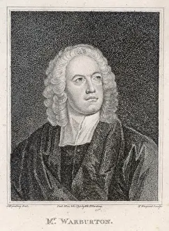 William Warburton Print, engraving of the Bishop