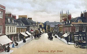 Wimborne Minster, Dorset - The High Street Wimborne Minster, Dorset - The High Street