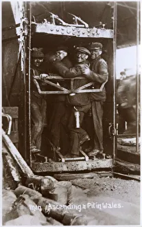 Winching men up from the coalface - Wales Winching men up from the coalface - Wales
