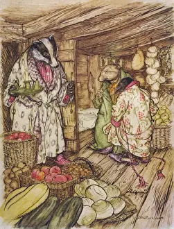 Wind in the Willows: The Badgers' Winter Stores Print, 1908