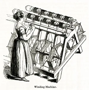 Winding machine at the Old Silk Mill, Derby Winding machine at the Old Silk Mill, Derby