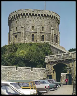 Print of Windsor Castle's Round Tower