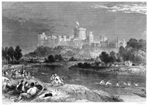 Royal Residences UK Prints: Windsor Castle C. 1852