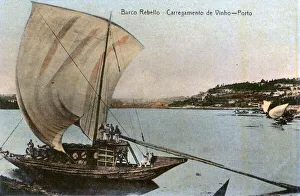 Wine boat on the River Douro, Porto, northern Portugal Wine boat on the River Douro, Porto, northern Portugal