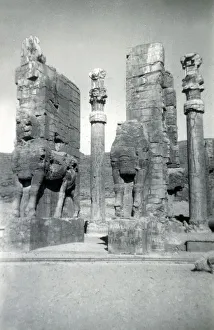 Winged Bulls, Hall of All the Nations, Persepolis, Iran Winged Bulls, Hall of All the Nations, Persepolis, Iran