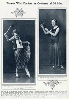 Winifred Arthur and Vera Clarke, female conductors Winifred Arthur and Vera Clarke, female conductors