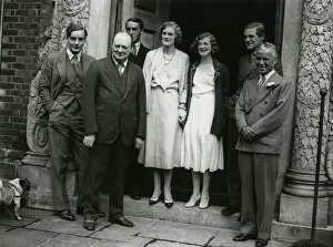 Winston Churchill with Charlie Chaplin and others, 1931 Winston Churchill with Charlie Chaplin and others, 1931