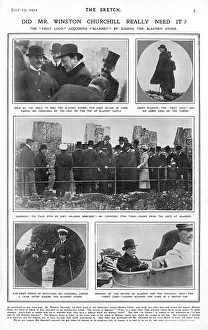 Winston Churchill kissing the Blarney Stone Winston Churchill kissing the Blarney Stone