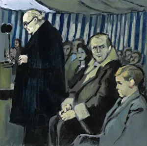 Winston Churchill with Randolph by David Wright Winston Churchill with Randolph by David Wright